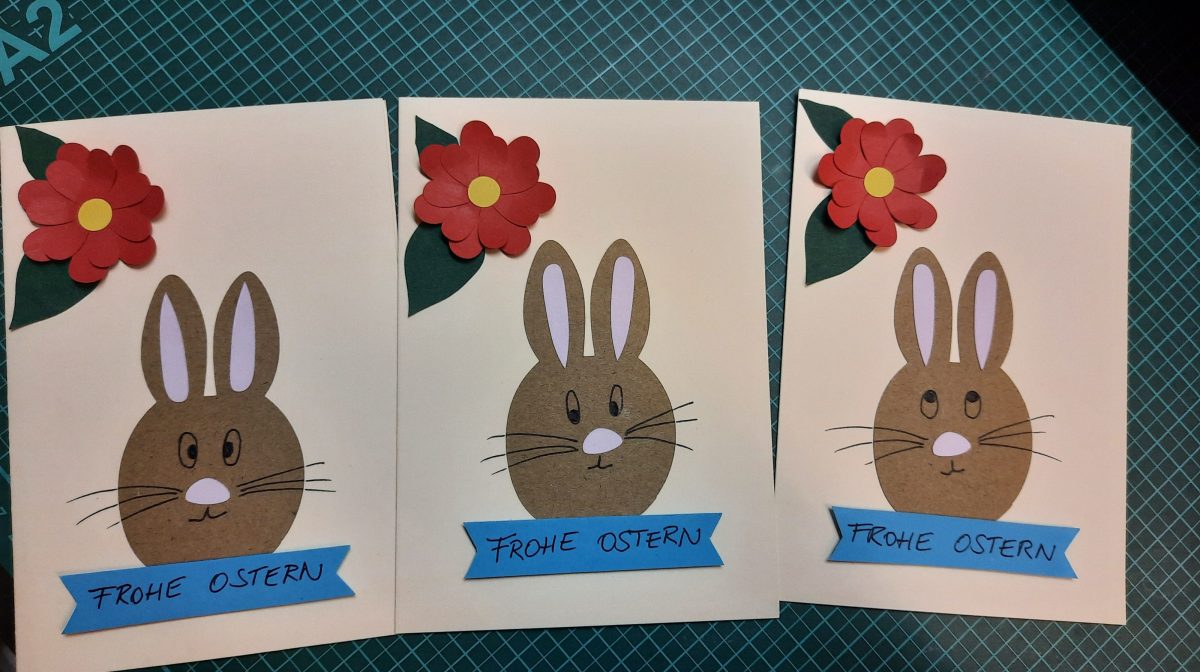 Verschiedene gebastelte  Karten