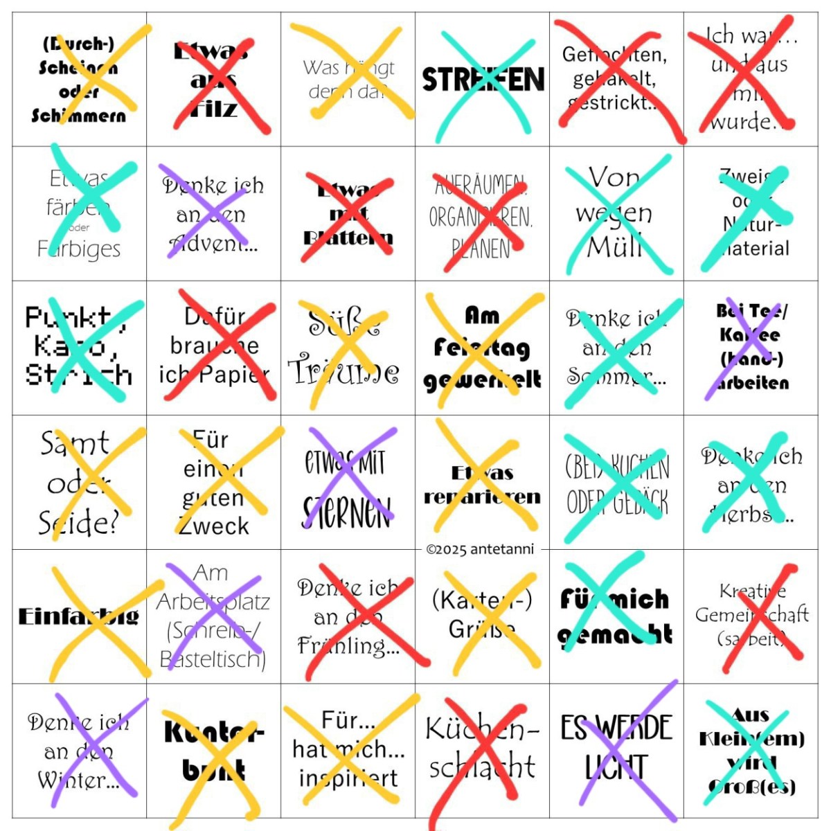 Jahres-Bingo: Quartal 4&nbsp;2025